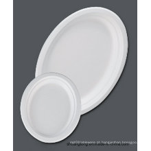 Utensílios de mesa de cana-de-açúcar / Placa oval de 12,6 &quot;(placa de bagaço)